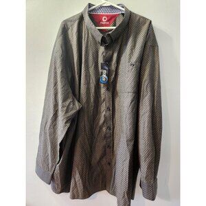 Marco Men Shirt Size 5XL Long Sleeves Charcoal New With Tag